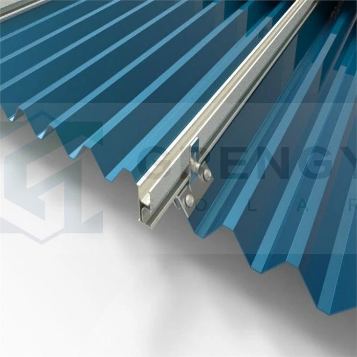 installation of metal roof clamp