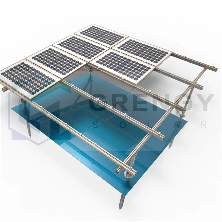 installation of single row solar bracket