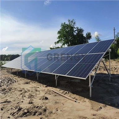 Ground Mount Solè Panel Racks aliminyòm