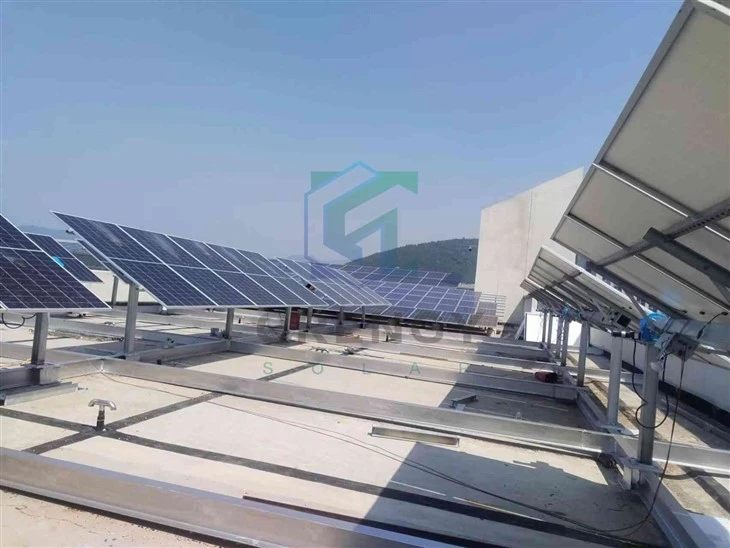 Concrete Foundation Solar Ground Mounting System
