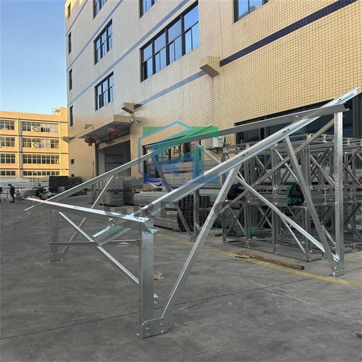 HDG Steel Ground Solar Brackets With Screw Piles