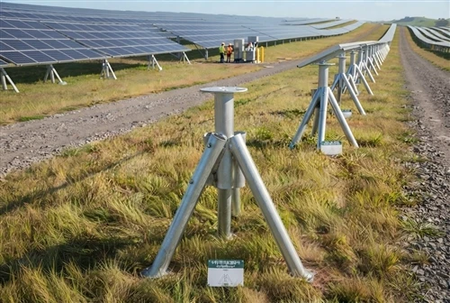 Enjenieri pou estabilite Grengy Solar prezante Fondasyon Multi-Brace Ground