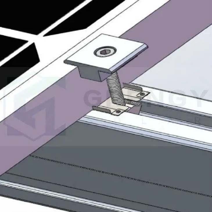 Optimize LCOE Pwojè w la ak presizyon-Engineered Aliminyòm Solè Panel Mount Mid Clamp ak Fen Clamp